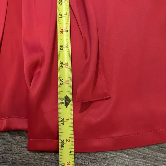 Victorias Secret Chantilly Robe Women XS/S Red Lace Back Satin Kimono Lingerie - Picture 7 of 12